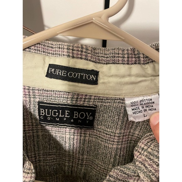 Vintage Men's Pure Cotton Bugle Boy Company long sleeve button up shirt - Picture 2 of 3